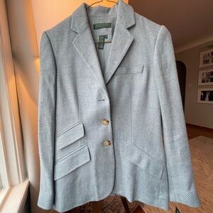 Vintage Blue Petite Ralph Lauren Blazer